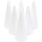 6 Pack Foam Cones for Crafts, DIY Art Projects, Handmade Gnomes, Trees, Holiday Decorations (3.8 x 9.5 in)